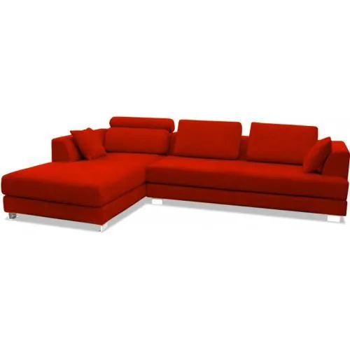 3-zits gestoffeerde chaise lounge - stoffen bekleding - Boretti image 8