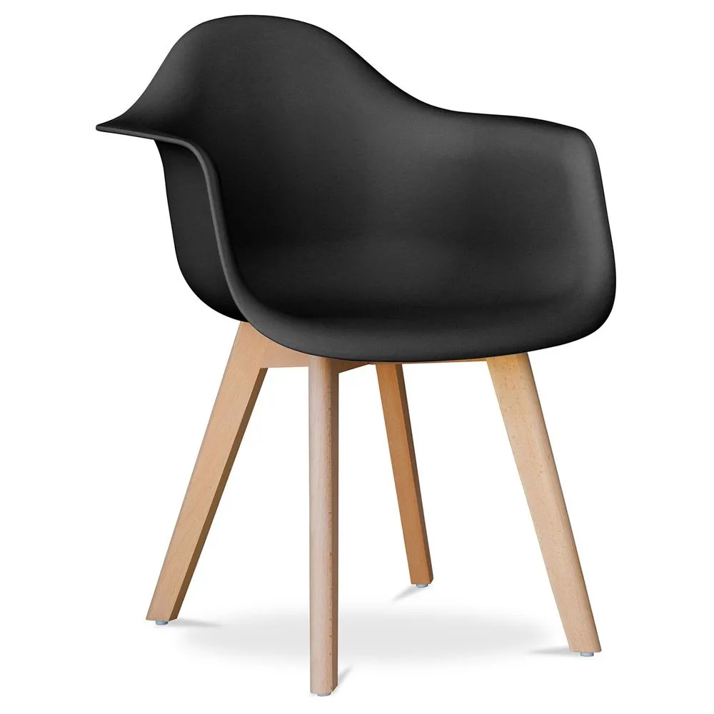 Eetkamerstoel met armleuningen - Scandinavische stijl - Dominic image 8