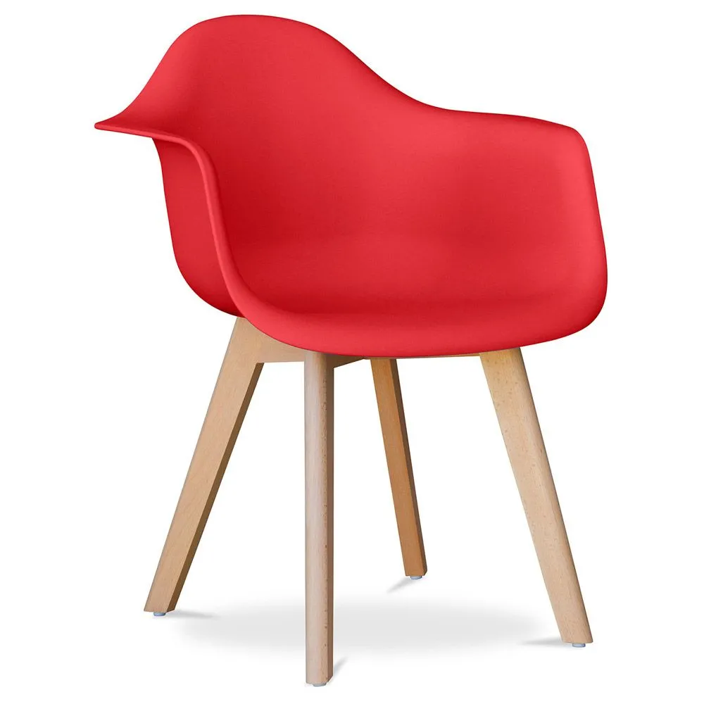 Eetkamerstoel met armleuningen - Scandinavische stijl - Dominic image 8
