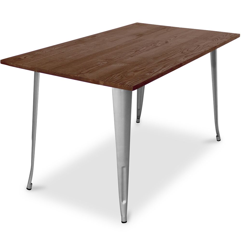 Rechthoekige eettafel - Industrieel - Industrieel ontwerp - Hout - Tawny image 8