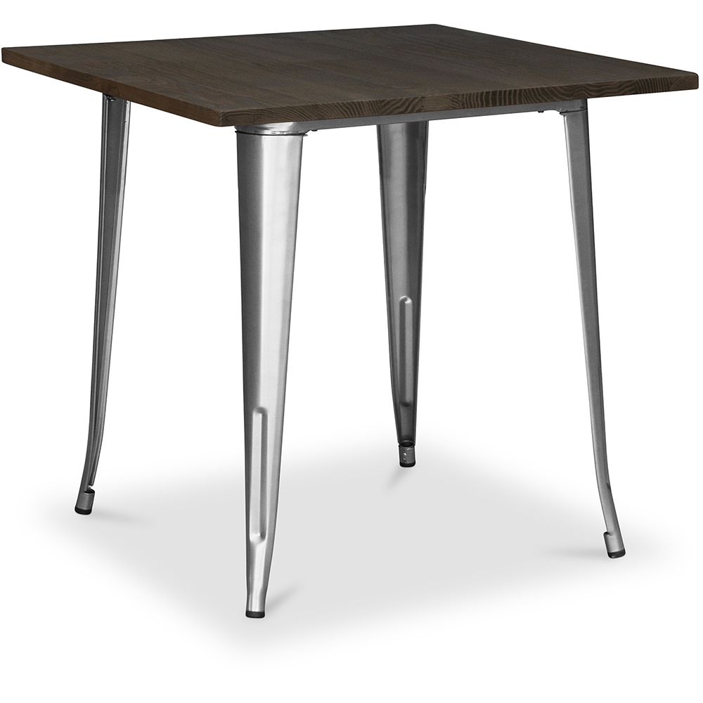 Vierkante Eettafel - Industrieel Ontwerp - Hout & Metaal - Stylix image 8