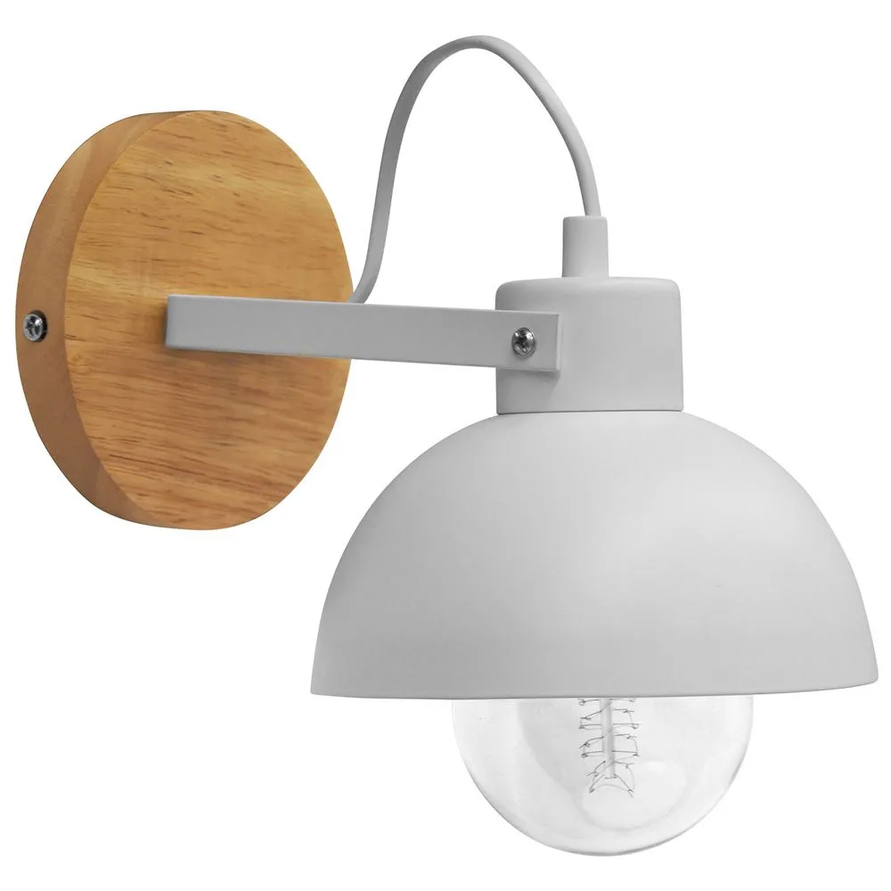 Wandlamp - Scandinavische Stijl - Metaal en Hout - Syla image 8