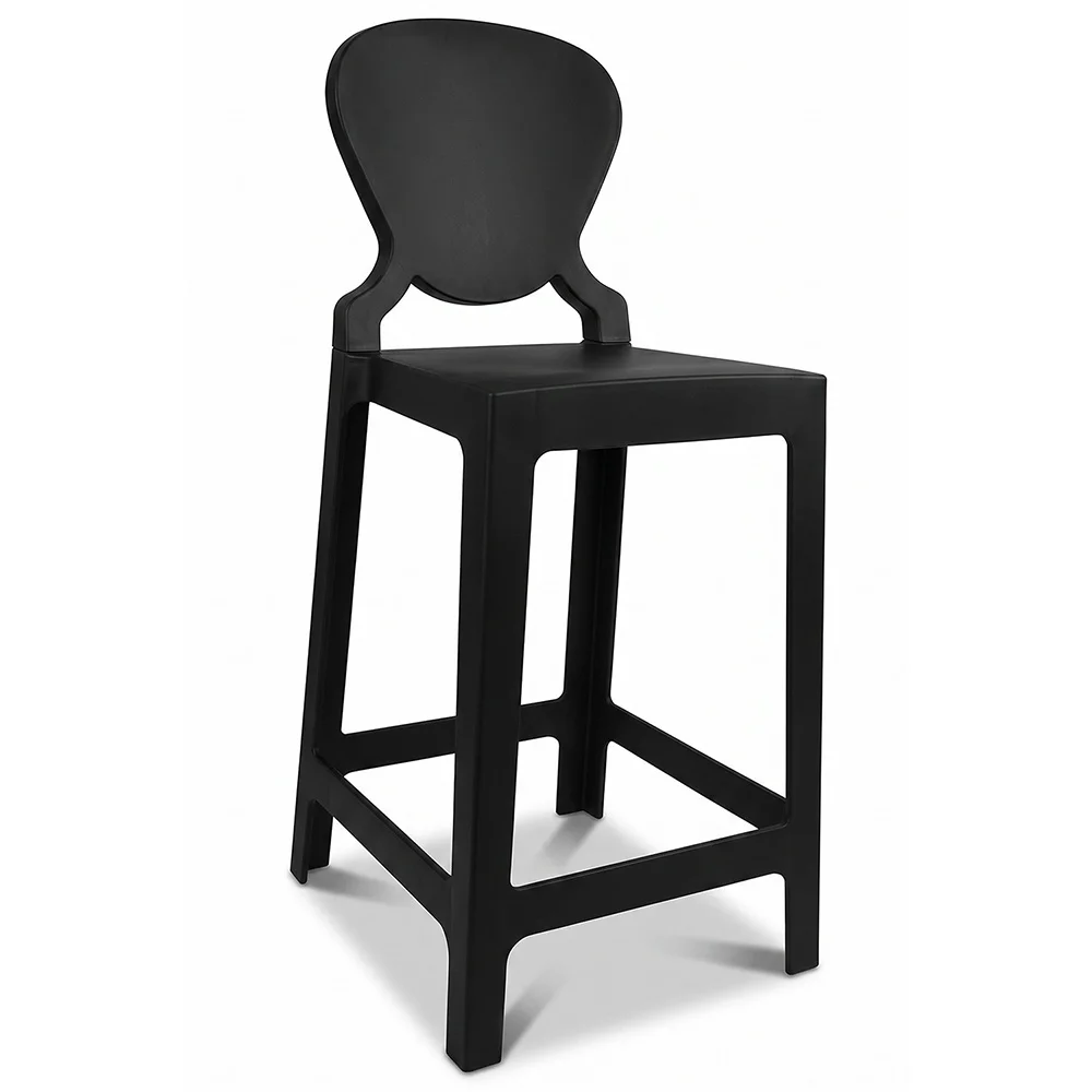 Barkruk met Rugleuning - Transparant Ontwerp - 65cm - Victoria Queen image 8