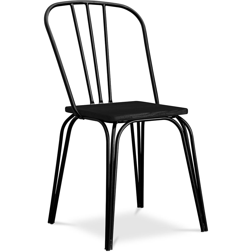Eetkamerstoel - Industriële stijl - Hout en metaal - Lillor image 8
