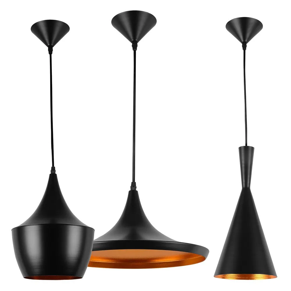 Set van 3 plafondlampen - Hanglamp - Industrieel ontwerp - Uitgebreid image 8