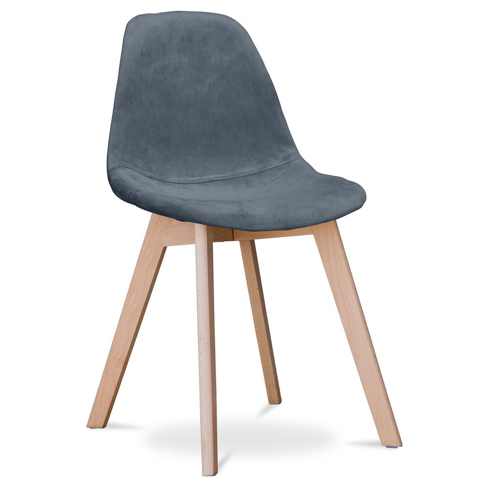 Met stof beklede eetkamerstoel - Scandinavische stijl - Denisse image 8
