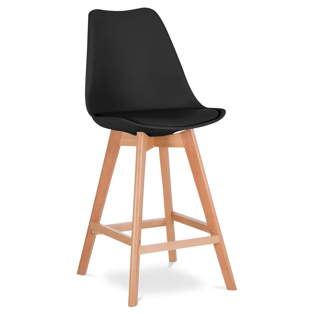 Kruk in Scandinavische stijl - Houten poten - Denisse image 8