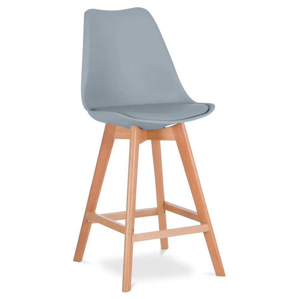 Kruk in Scandinavische stijl - Houten poten - Denisse image 8