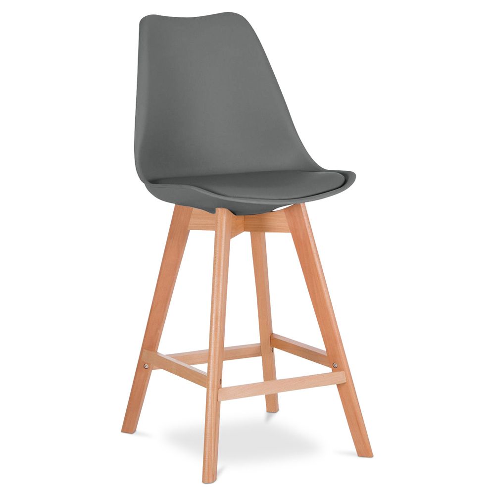 Kruk in Scandinavische stijl - Houten poten - Denisse image 8
