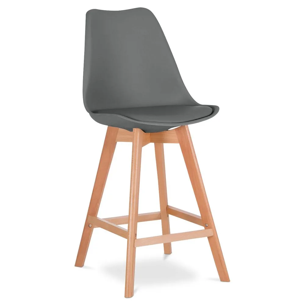 Kruk in Scandinavische stijl - Houten poten - Denisse image 8