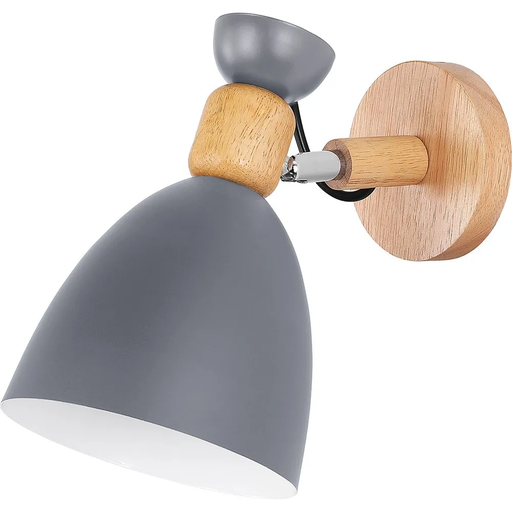 Wandlamp - Scandinavische Stijl - Metaal en Hout - Jorson image 8
