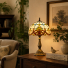 Tiffany Tafellamp - Woonkamerlamp - Vintage image 7