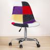 Bureaustoel op wielen - Bureaustoel - Gestoffeerd in patchwork - Tessa image 7