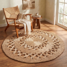 Ronde juten tapijt - Boho Bali - 120 CM - Ilya image 7