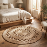 Ronde juten tapijt - Boho Bali - 120 CM - Ilya image 7