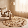Ronde juten tapijt - Boho Bali - 120 CM - Ilya image 7