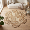 Ronde juten tapijt - Boho Bali - 120 CM - Niluh image 7