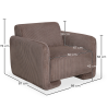 Fauteuil Bekleed Met Fluwelen Corduroy – Modern Design - November image 7