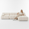 Modulaire Poef Bekleed Met Boucléstof - Modern Design (93х63) – Combineerbaar Met Bianca Modulaire Sofa image 7