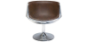 Lounge stoel - Design stoel - Lederlook en Metaal - Cognac image 7