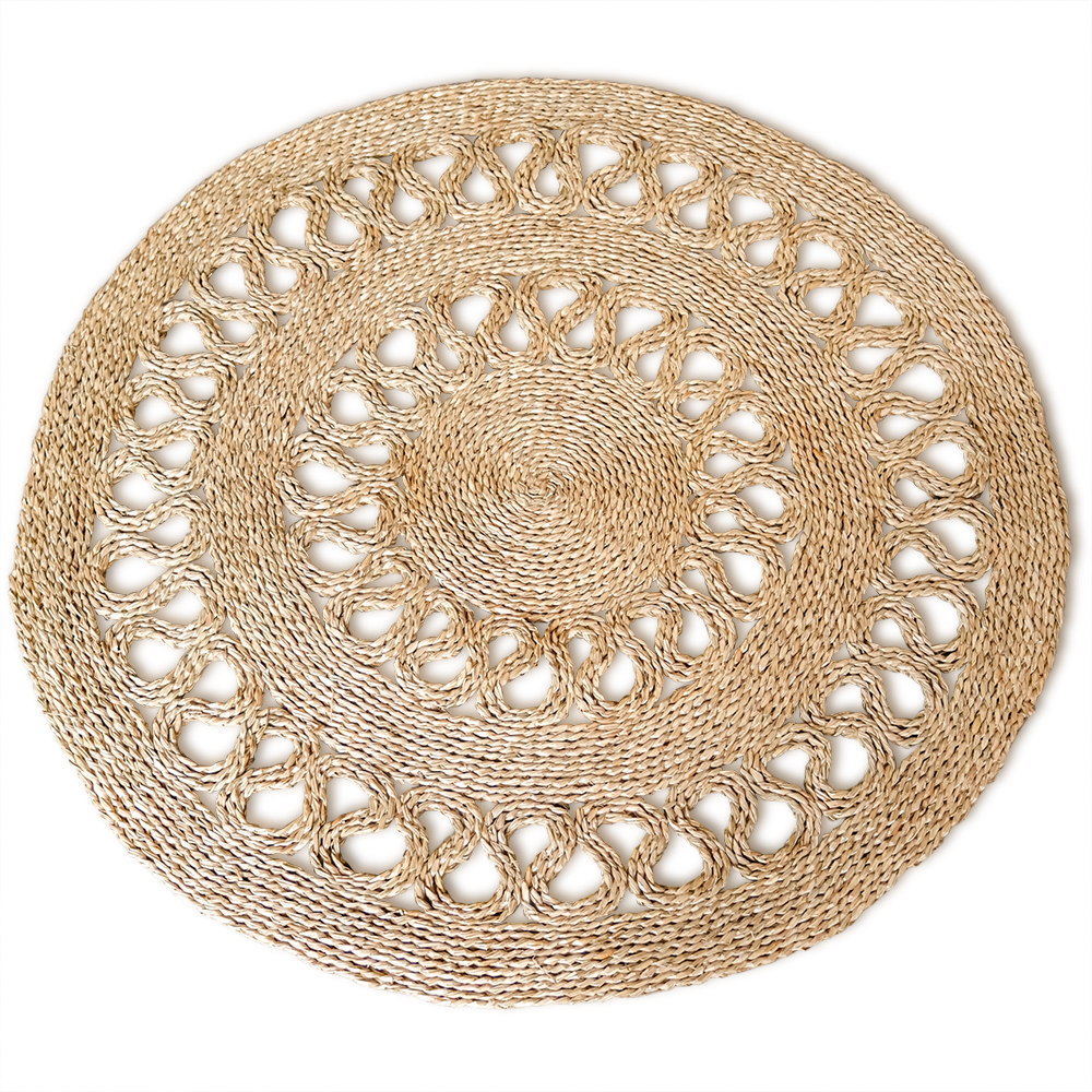 Ronde juten tapijt - Boho Bali - 120 CM - Ilya image 8