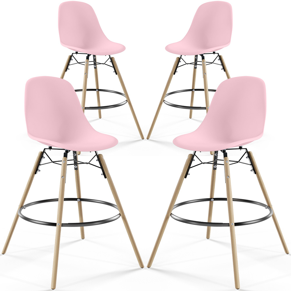 Barkrukken - Scandinavisch Design - Houten Poten - Set van 4 - Skögur image 8