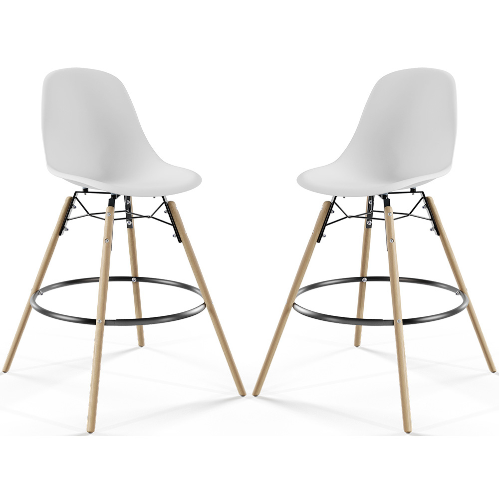 Barkruk - Scandinavisch Design - Houten Poten - Set van 2 - Skögur image 8