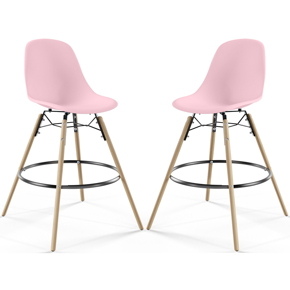 Barkruk - Scandinavisch Design - Houten Poten - Set van 2 - Skögur image 8