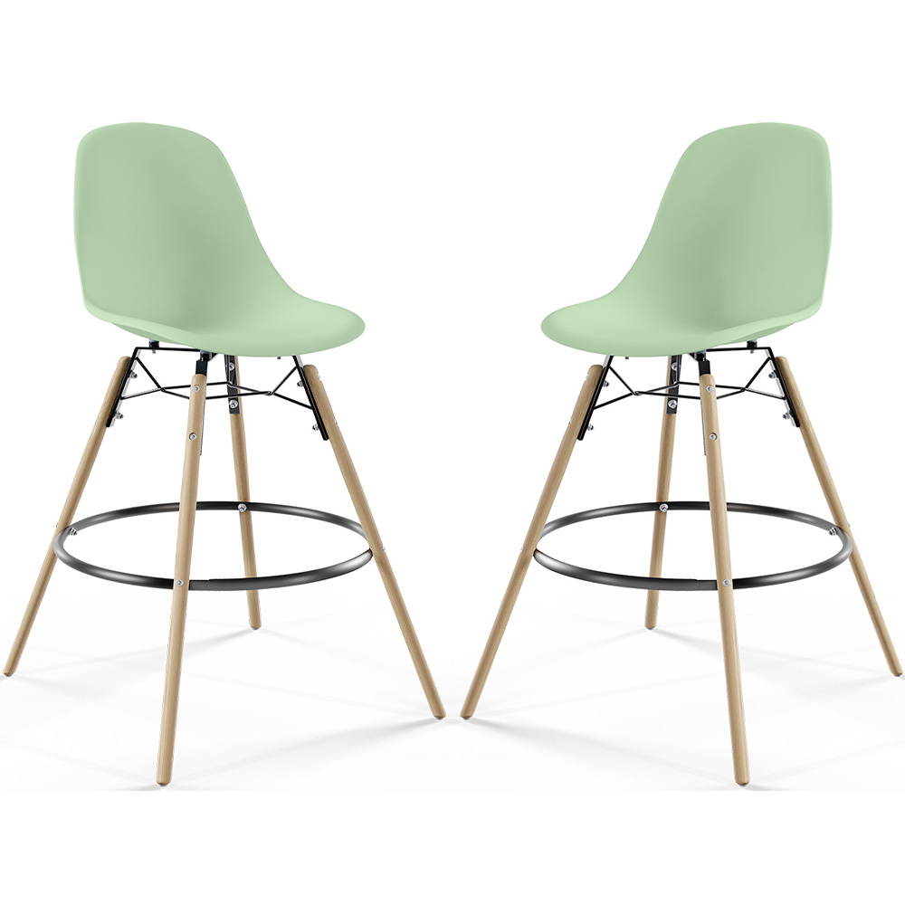 Barkruk - Scandinavisch Design - Houten Poten - Set van 2 - Skögur image 8