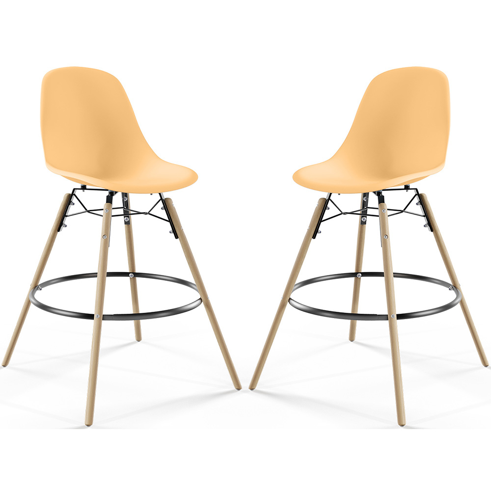 Barkruk - Scandinavisch Design - Houten Poten - Set van 2 - Skögur image 8