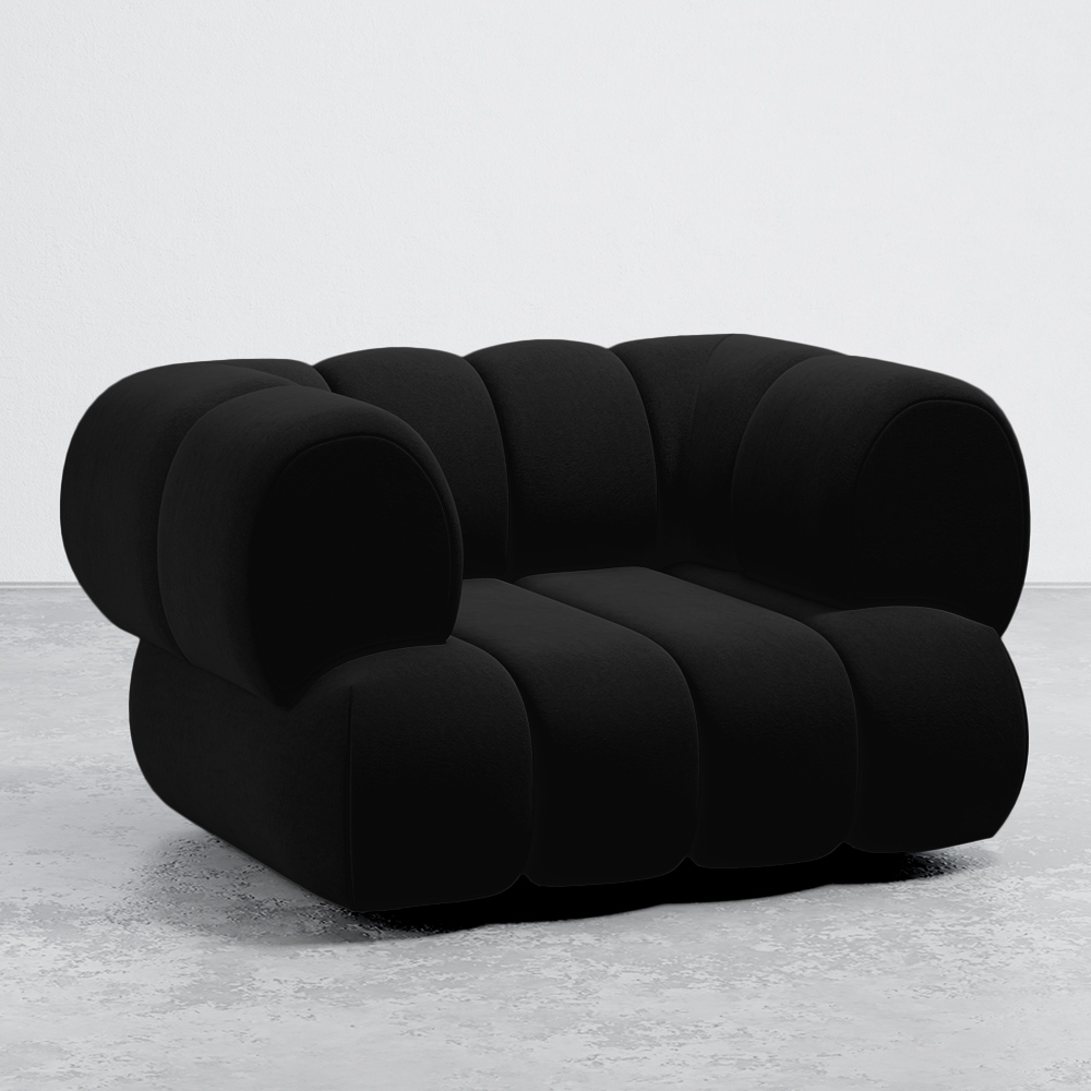 Velours Beklede Fauteuil - Moderne Stijl - Gebogen Velvet image 8
