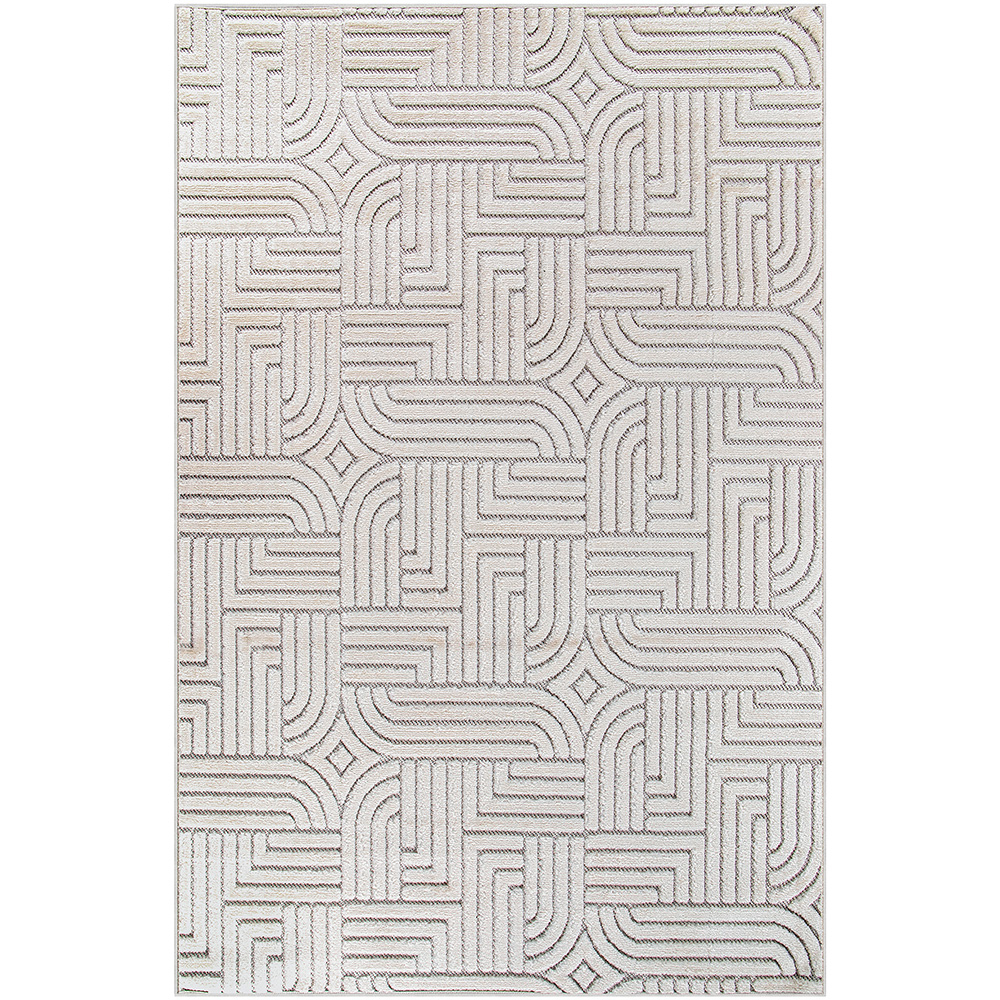 Groot Tapijt met Eigentijds Modern Ontwerp - Beige (160x230 cm) - Rosella image 8