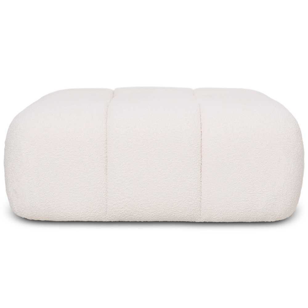 Modulaire Poef Bekleed Met Boucléstof - Modern Design (93х63) – Combineerbaar Met Bianca Modulaire Sofa image 8