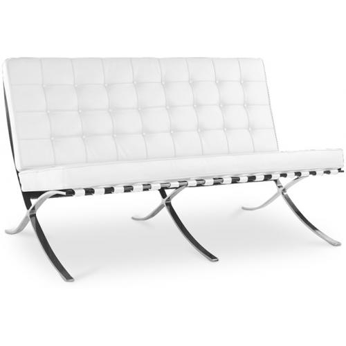 Leder Gestoffeerde Sofa - 2 zits - Stad image 8